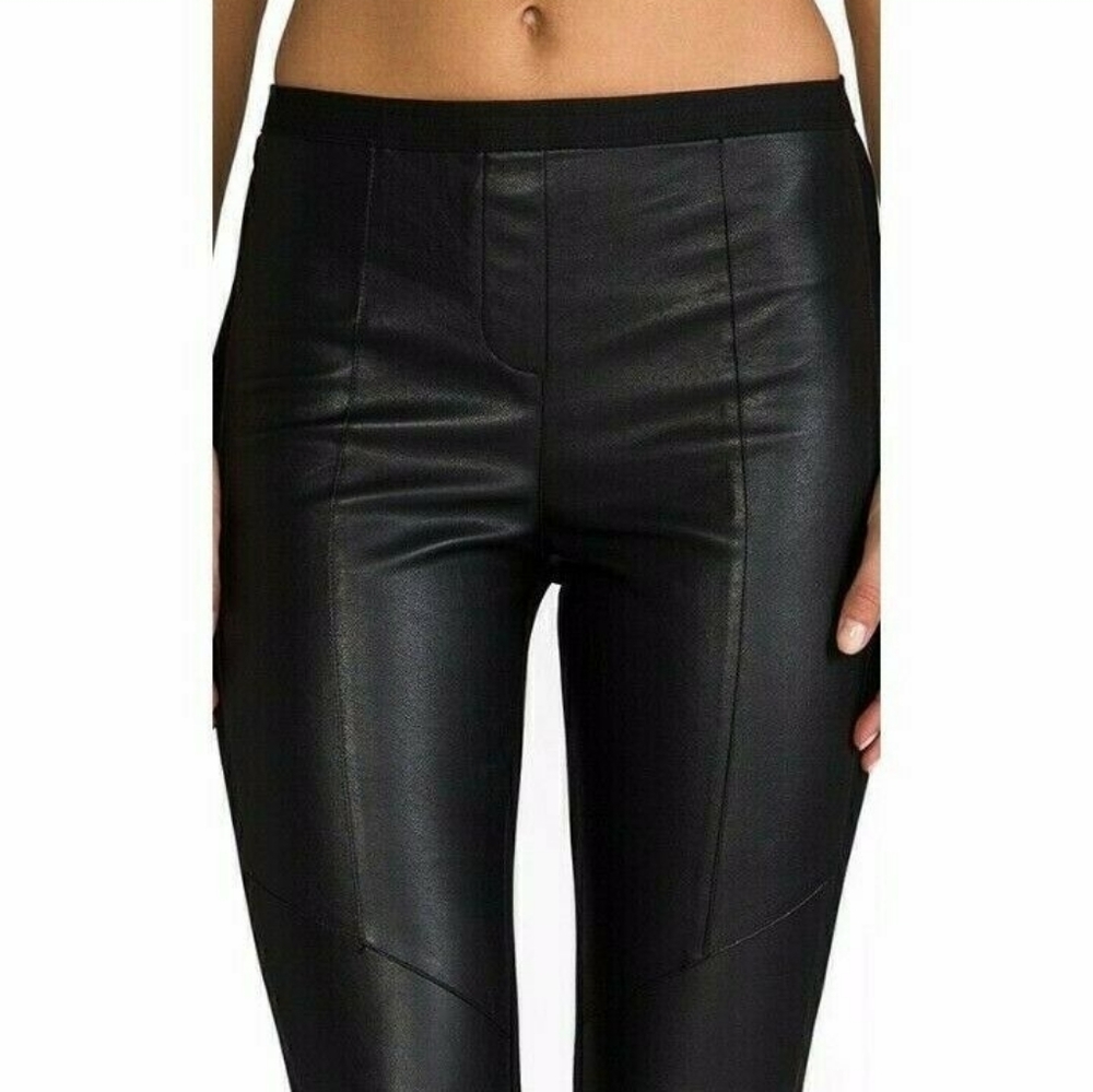 BCBGMaxazria vegan leather and ribbed leggings - Picture 8 of 8